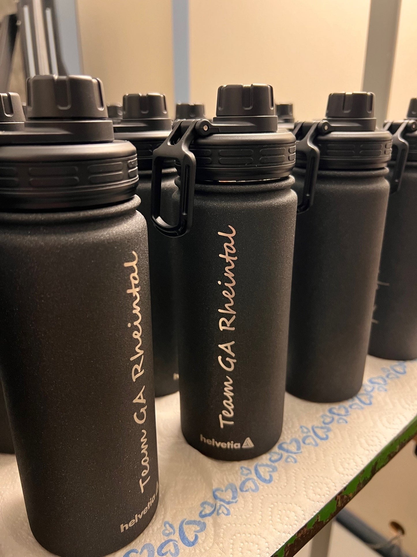 einzelne Spezialflasche mit Logo und oder Name
